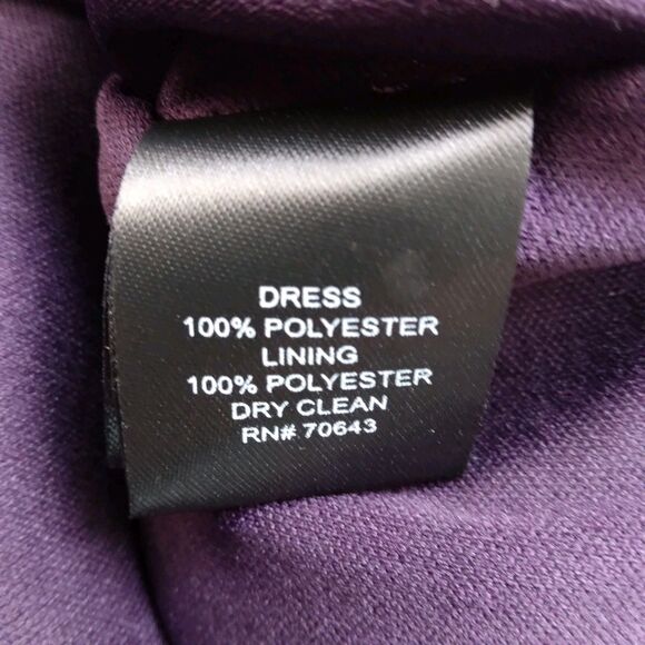 NWT Jessica Howard Purple Blue Ruffled Midi Dress Sleeveless Women's 24W - Picture 5 of 10